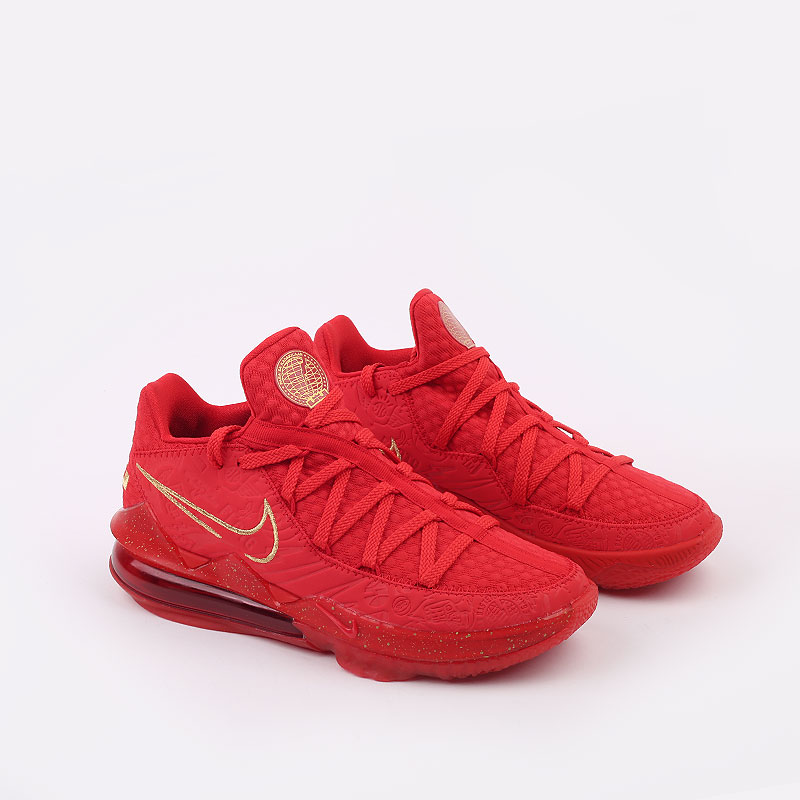 мужские красные баскетбольные кроссовки Nike Lebron XVII Low PH CD5008-600 - цена, описание, фото 3